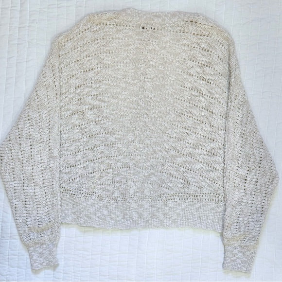 American Eagle Women’s Open-Front Cardigan Cream Sz XS-S - Picture 4 of 4